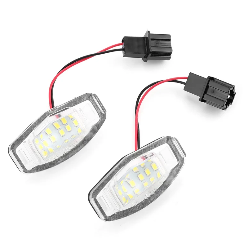 

2pcs White 18 LED License Plate Lights For Acura RL TSX RDX Honda Civic Accord