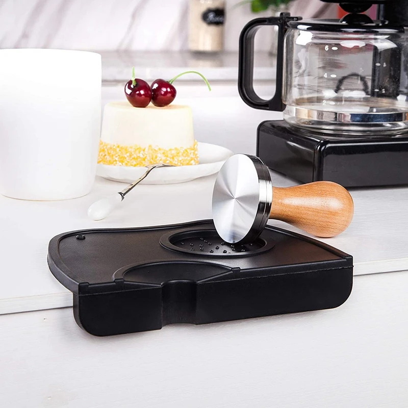 Кофе тампер 58 мм эспрессо машина портативный выравниватель из нержавеющей стали