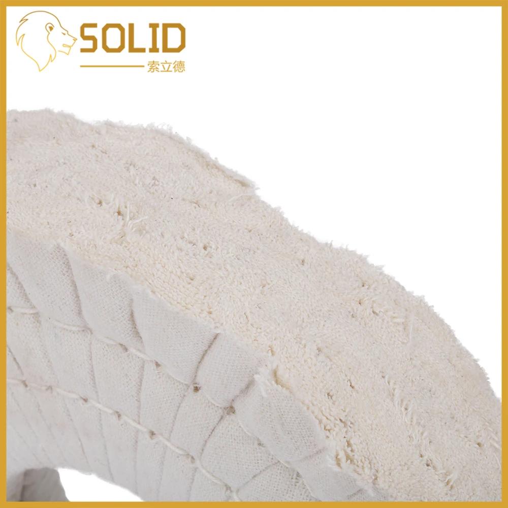 

Cotton Airway Buffing Wheel Cloth Polishing Buffing Grinding Wheel for Abrasive Polishing Tool 150mm 1Pc 50 Holes