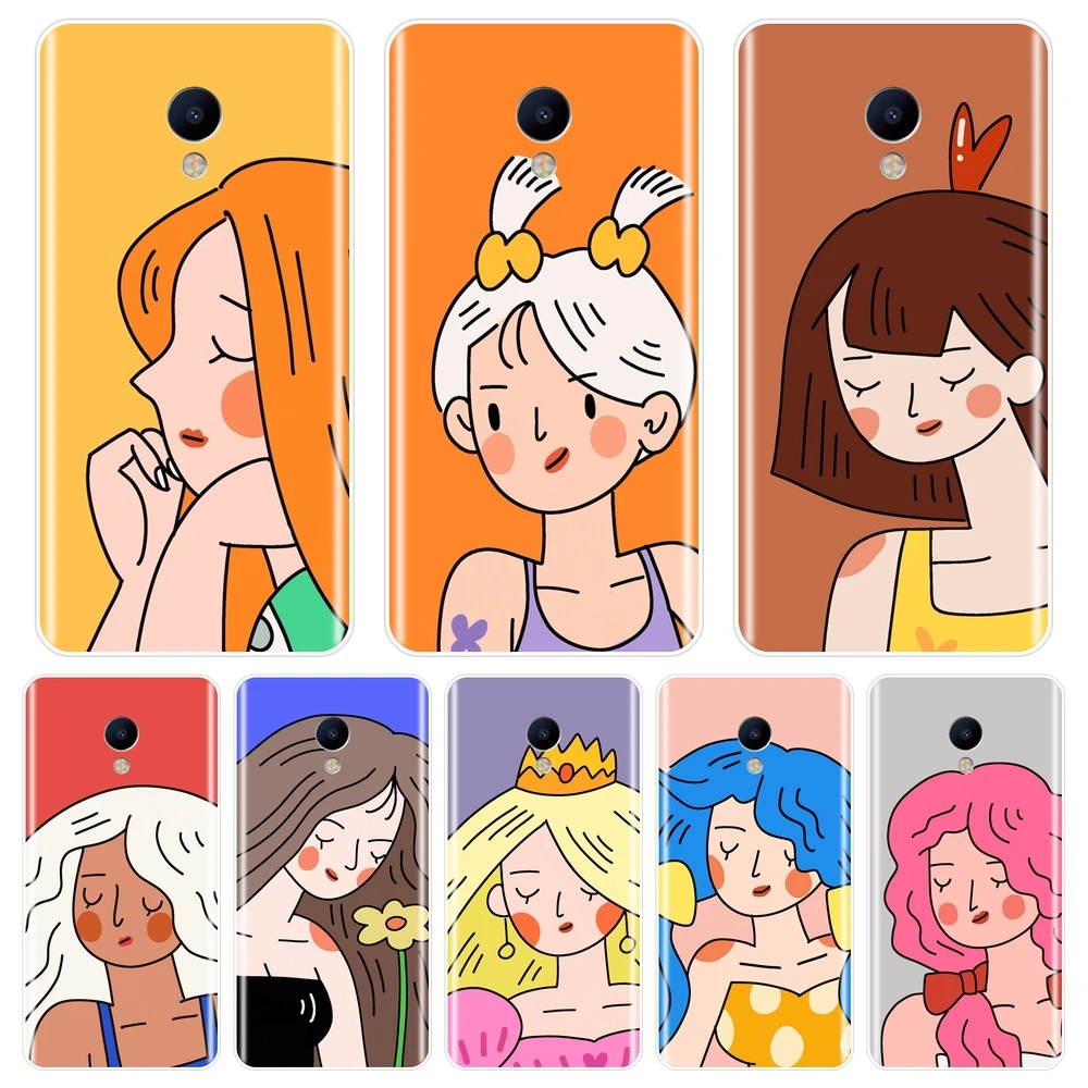 Kpop девушка милый чехол для телефона Meizu M2 M3 M3S M5 M5C M5S M6 M6S M6T Мягкая силиконовая