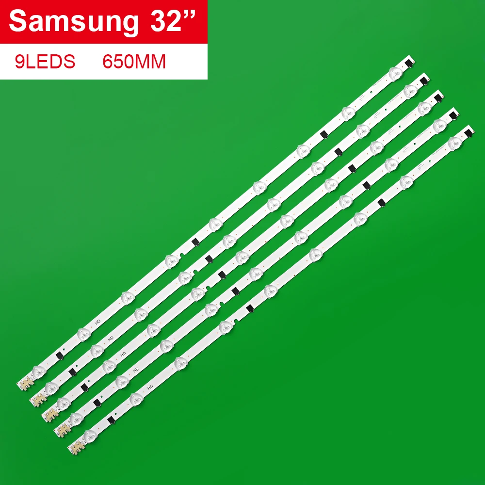 Для samsung 2013SVS32H Ue32f5000 D2GE 320SCO R3 UA32F4088AR UA32f4100AR подсветка люменов 320SC0 650 мм 9 светодиодов