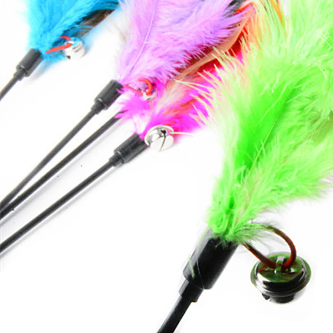 Забавная палочка для кошек 1 шт. Интерактивная игрушка кошачье перо игрушечная