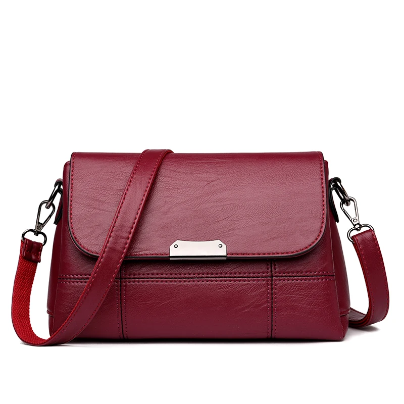 Сумки через плечо для женщин дамские сумочки на ремне с кожаным клапаном дешевые