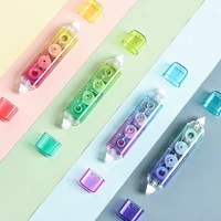 2 in 1 gradient color correction tape and point glue kawaii stationery novelty correction band kids gifts office school supplies