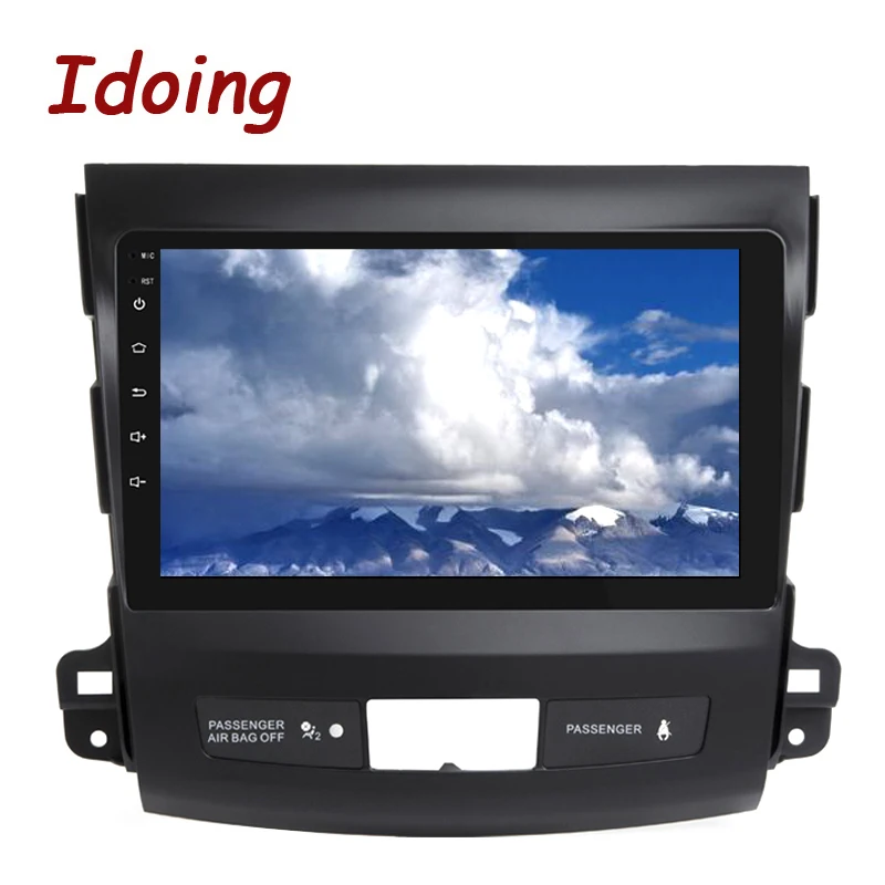 Автомобильный мультимедийный плеер Idoing 9 &quot 4G + 64G 2.5D IPS 8 ядер Android радио для Mitsubishi