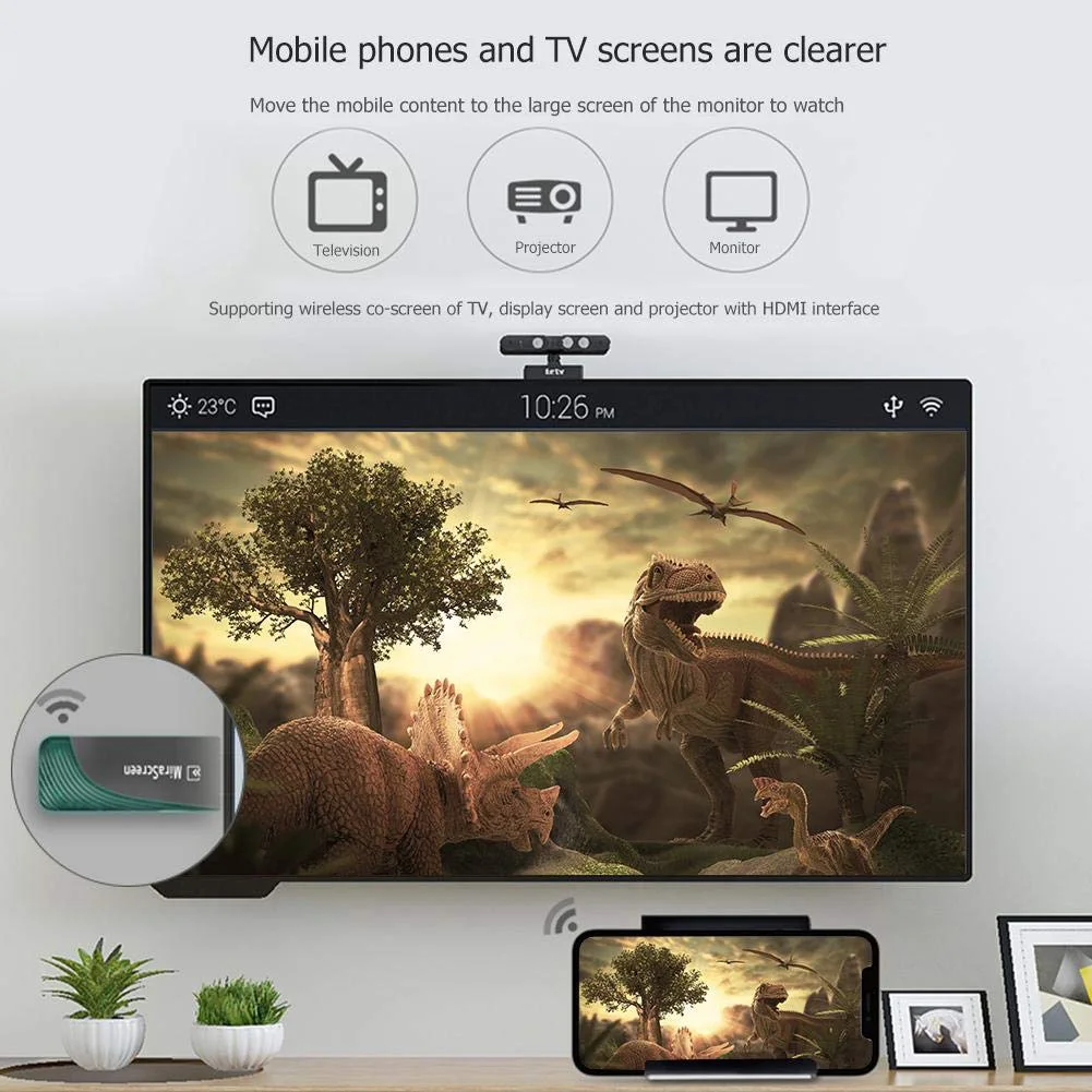 D7 смартфоны Wi-Fi дисплей донгл двухдиапазонный Airplay 5G + 2 4G адаптер ТВ-Стик ноутбуки