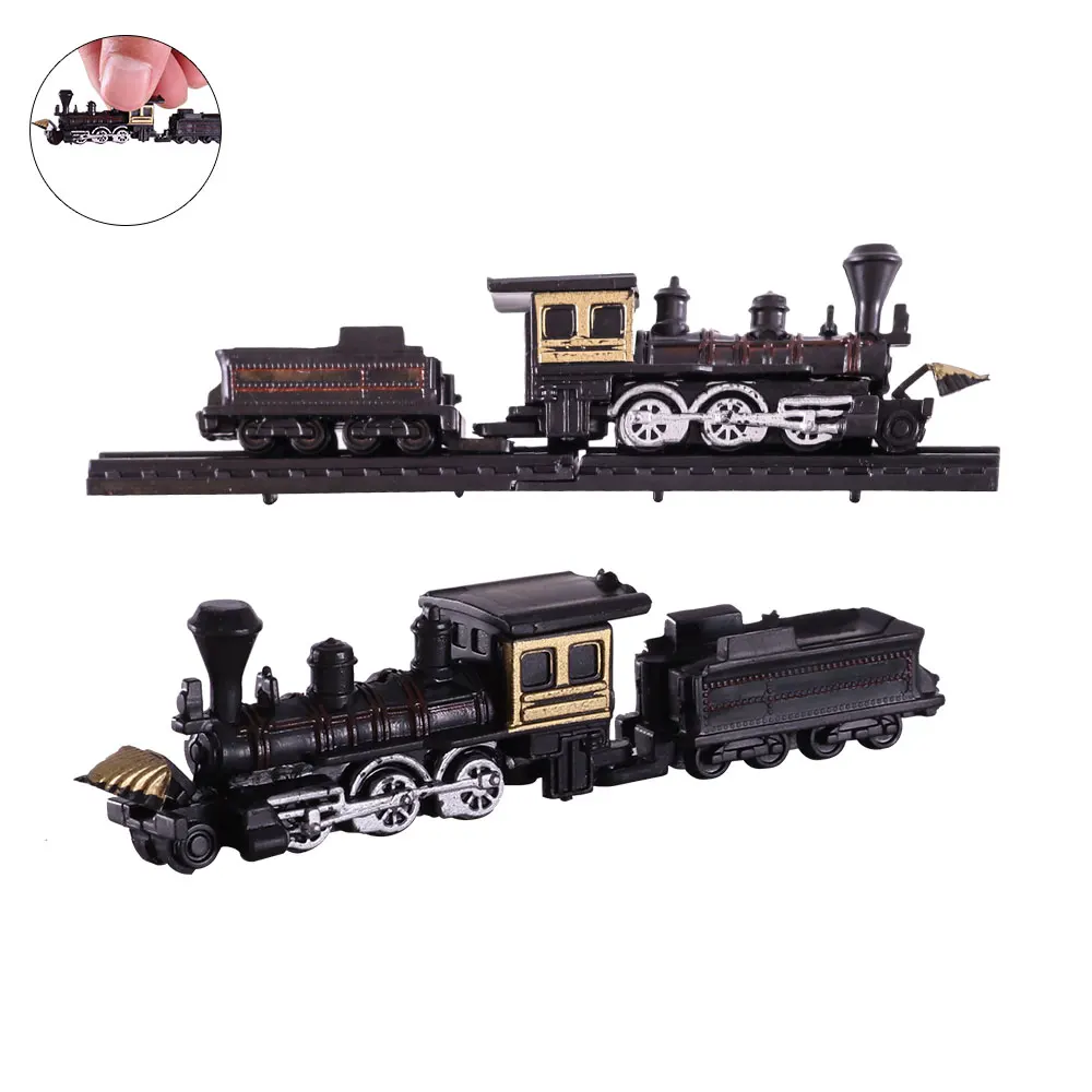 4D Assembled 9 Mini Train Models Harmony High-speed Railway Nostalgic Steam Simulation Collection Decoration | Игрушки и хобби