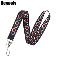 neurodiversity classical style lanyard for keys phone working badge holder neck straps with phone hang ropes webbings ribbons