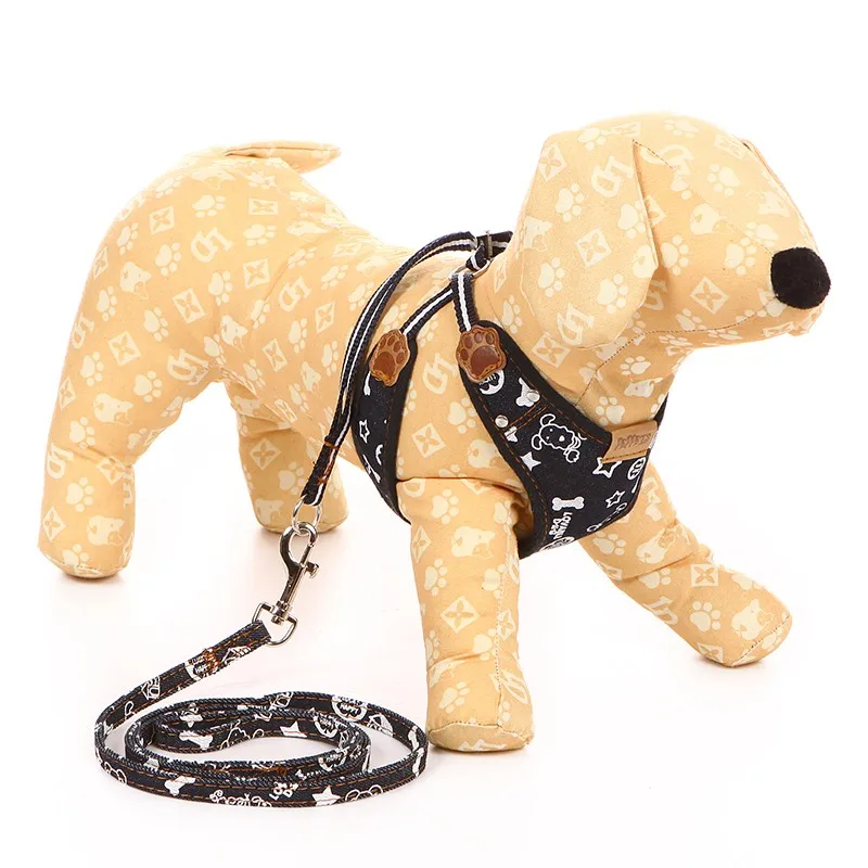 Поводок для маленьких собак и кошек регулируемый поводок из джинсов йорков