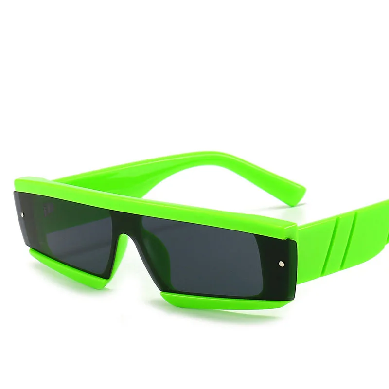 

Sept 2021 New One Piece Small Semi-Rimless Sunglasses Unisex Sun Glasses Women Men Goggles Big Frame UV400