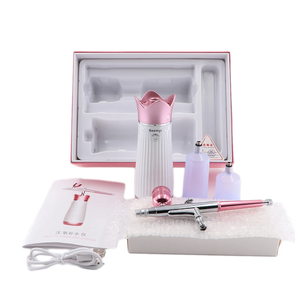 

Facial Skin Care Oxygen Spray Gun Handheld Set Facial Makeup Airbrush Oxygen Kit