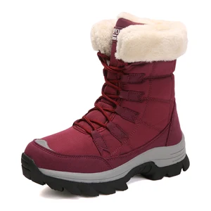women Mid-Calf boots winter 2020 high-top snow boots Wear-resistant Platform ladies shoes Platform warm footwear plus size 36-42 women Mid-Calf boots winter 2020 high-top snow boots Wear-resistant Platform ladies shoes Platform warm footwear plus size 36-42
