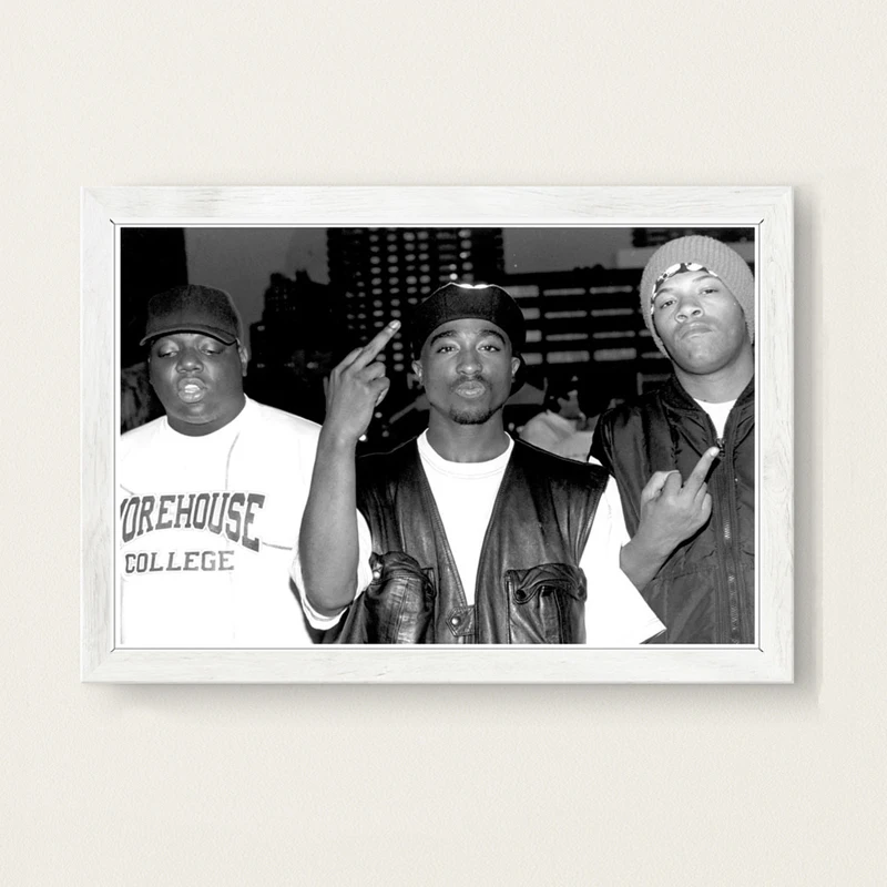 Знаменитый B.I.G Biggie Smalls Tupac 2PAC Шакур хип хоп гангста рэп музыка художественная живопись плакат настенный домашний декор высокое качество домашний декор для детской комнаты без рамки o415 - Цвет: 3