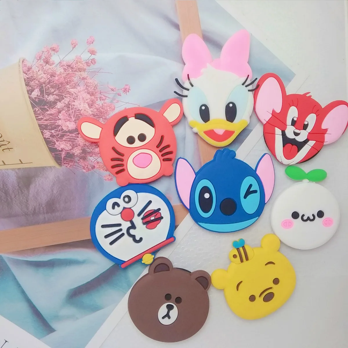 Универсальный кронштейн для мобильного телефона с милым 3D животным подушкой