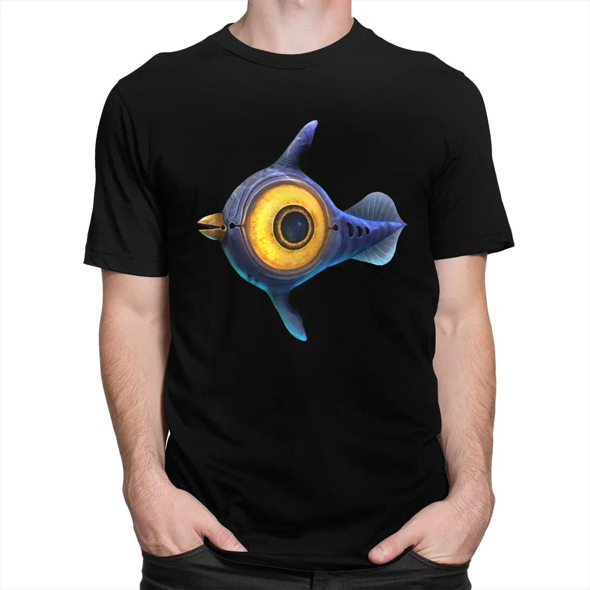 2020 Subnautica Мужская футболка из 100% хлопка женская с круглым вырезом и короткими