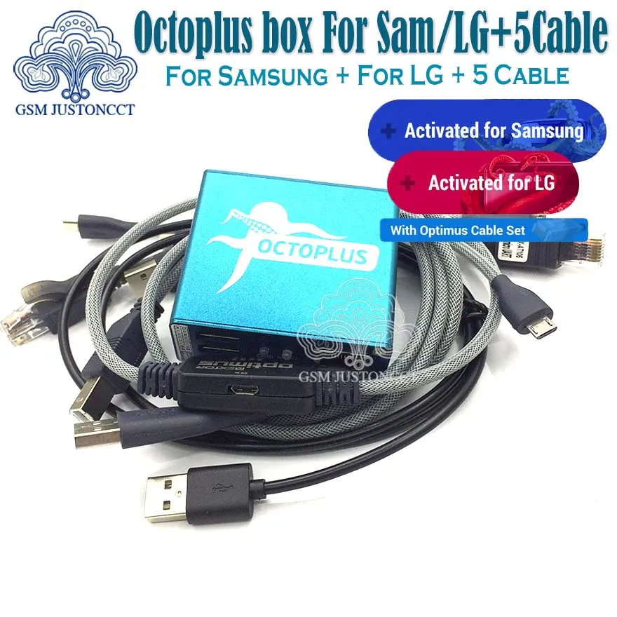 Оригинальная новая коробка осьминога/Octoplus коробка для SAMSUNG для Lg+ 5 кабелей для SAM разблокировка Флэш ремонт мобильного телефона