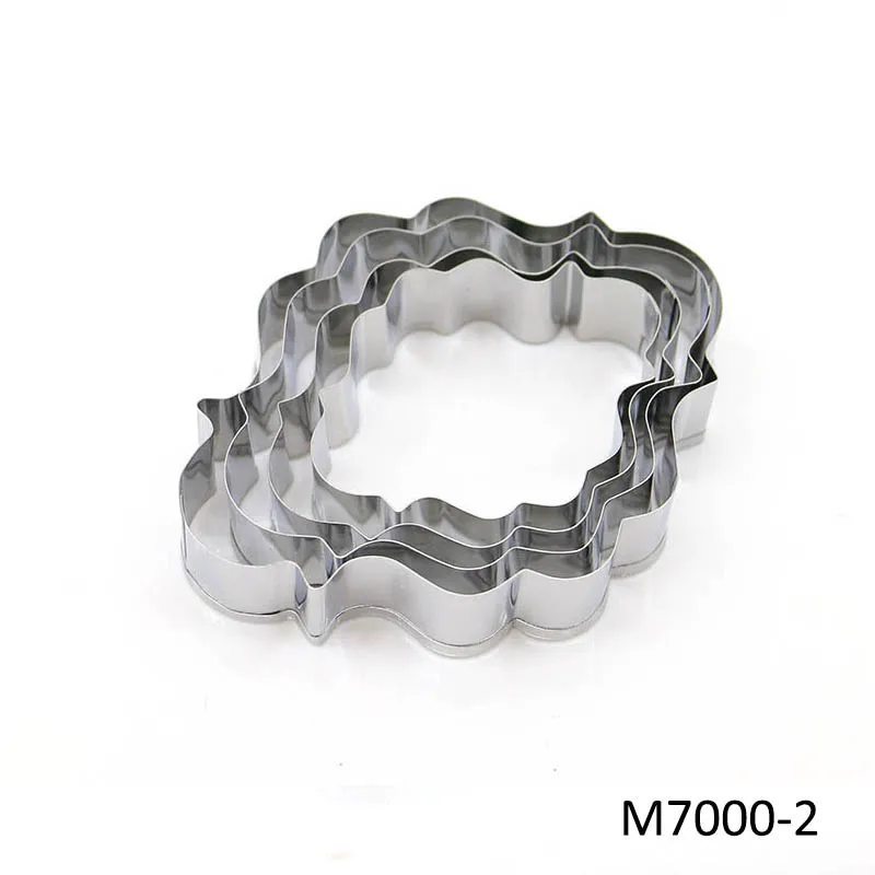 M7000-2 4 шт. в форме цветка, Свадебный декор для вечеринки, инструменты для украшения торта, формы для выпечки печенья, резак для торта, кухонные гаджеты - Цвет: M7000-2