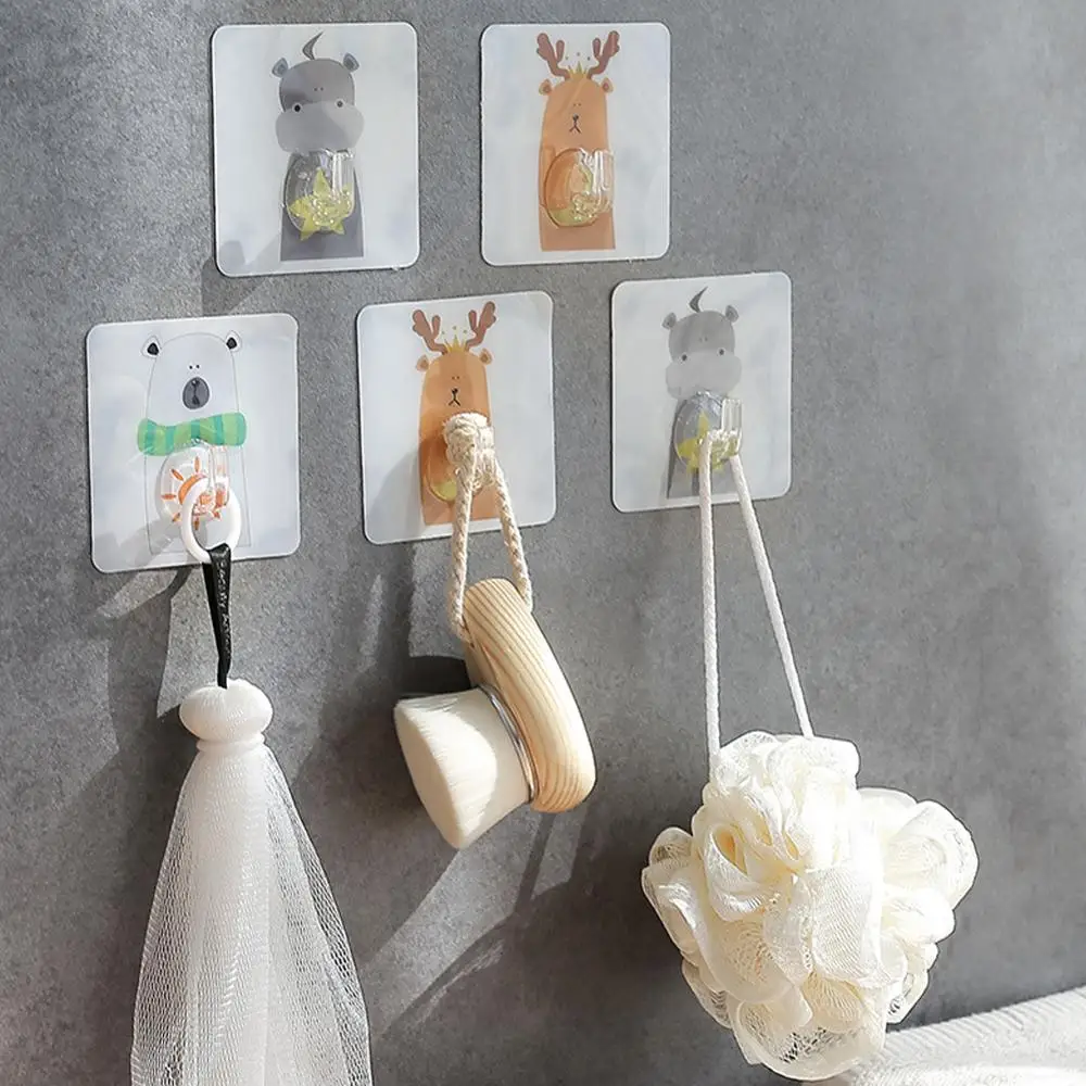 

1pcs strong transparent suction cup sucker hooks wall hooks for kitchen bathroom 6 * 6cm wall hooks