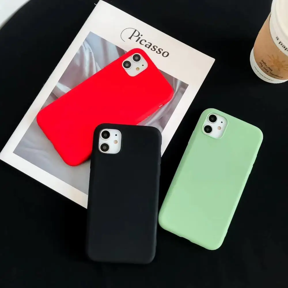 Цветные Чехлы Macron для iPhone 11 Pro X Xr Xs Max мягкий жидкий ТПУ резиновый чехол телефона 6