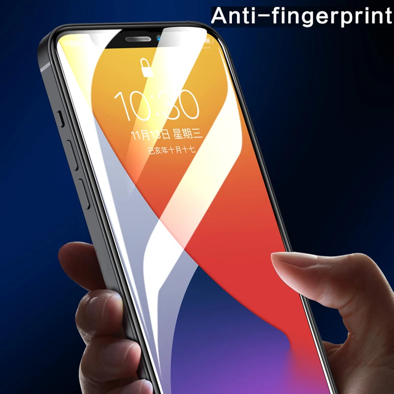 Закаленное стекло с защитой от синего света для iPhone 11 12 13 Pro XS Max 6 S 7 8 Plus X XR защита