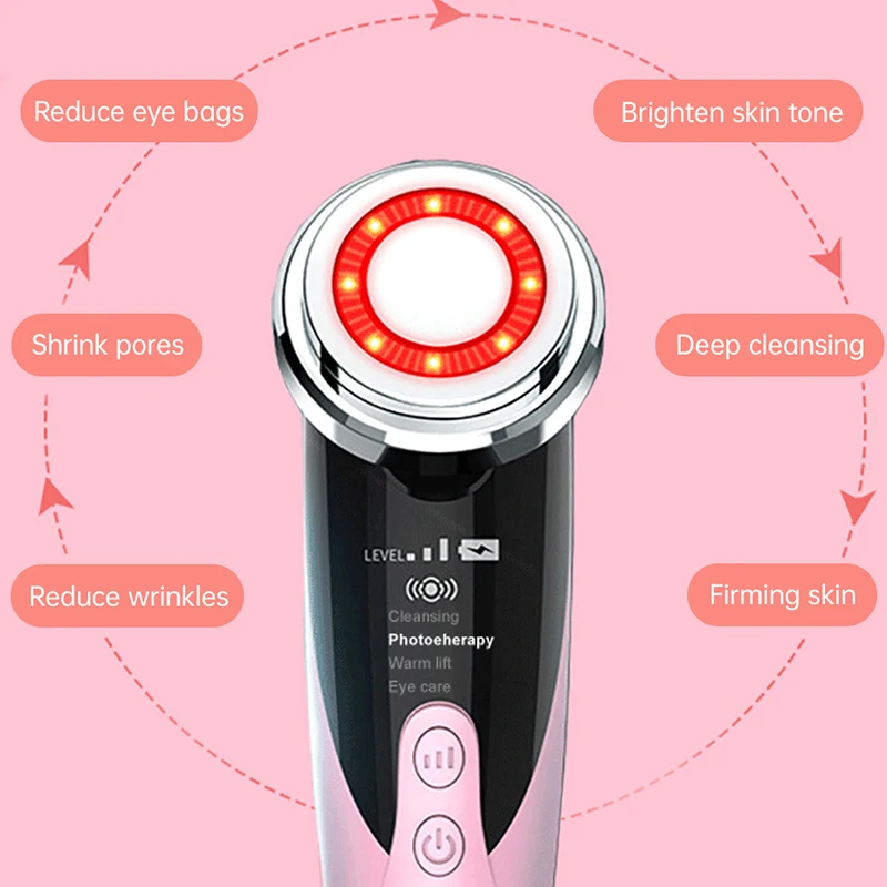 Массажер для кожи лица Омоложение радиочастотная мезотерапия светодиодный ная