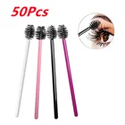 50 шт одноразовые кисти для ресниц Мини Тушь для ресниц палочки кисть для бровей косметический инструмент портативный гребень для ресниц наращивание ресниц инструменты для макияжа