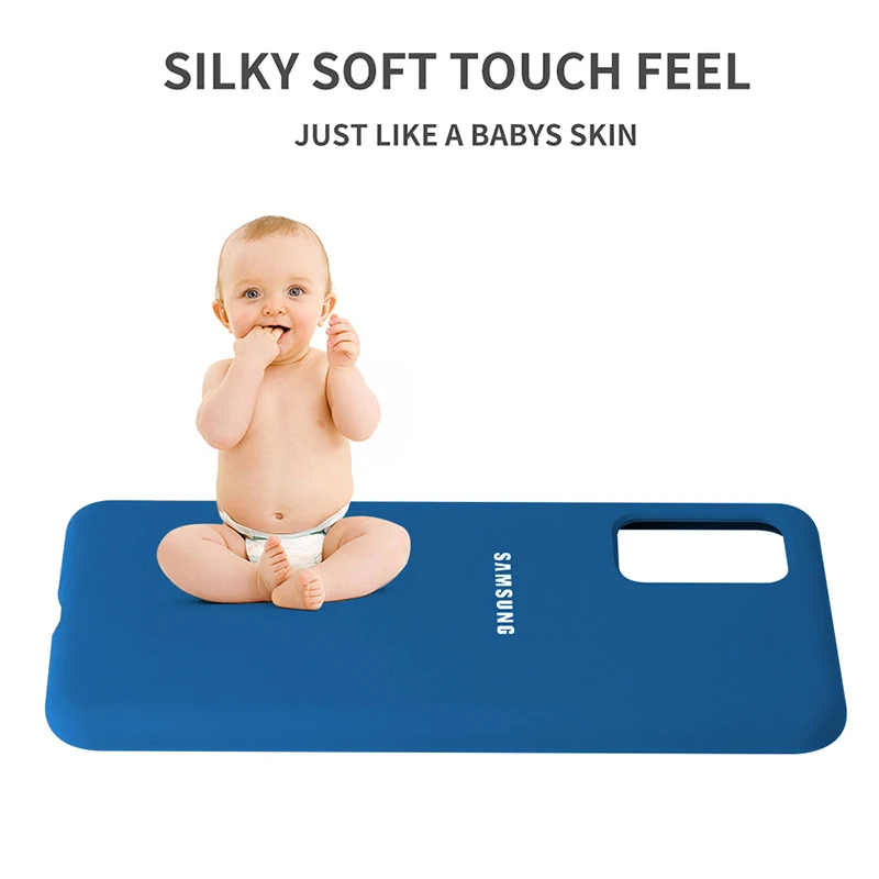 Оригинальный официальный силиконовый чехол для Samsung Note 10 Plus защитный задней