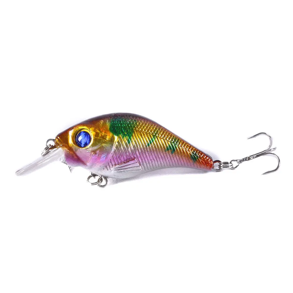 1 шт. 7 5 см 10 2g жесткие приманки VIB рыбалки Minnow тройниками опускается на дно Crankbait