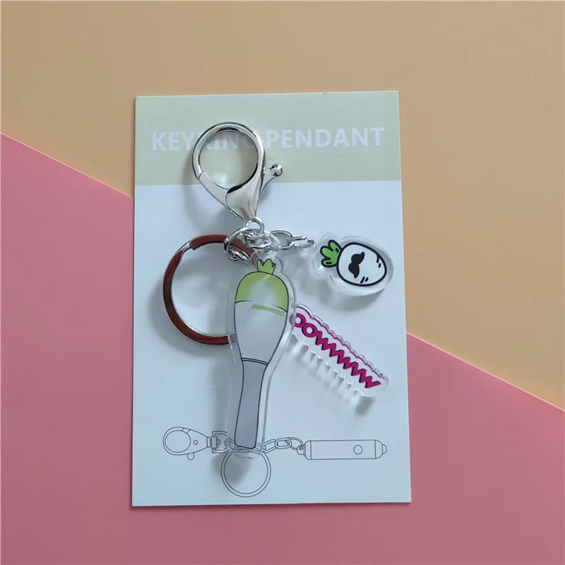 

Kpop MAMAMOO Light Stick Acrylic Keychain Mobile Phone Pendant Key Chain Wallet Ring HWA SA SOLAR Fans Collection