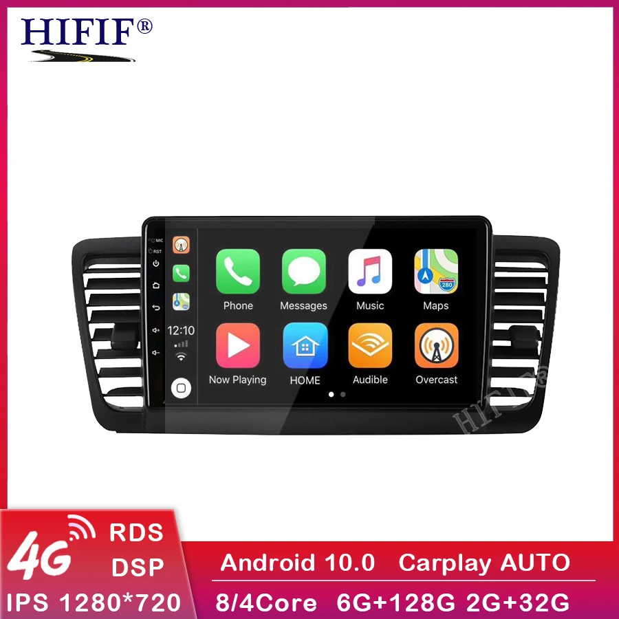Автомагнитола 2 Din мультимедийный видеоплеер навигация GPS Android для Subaru Outback 3 Legacy 4