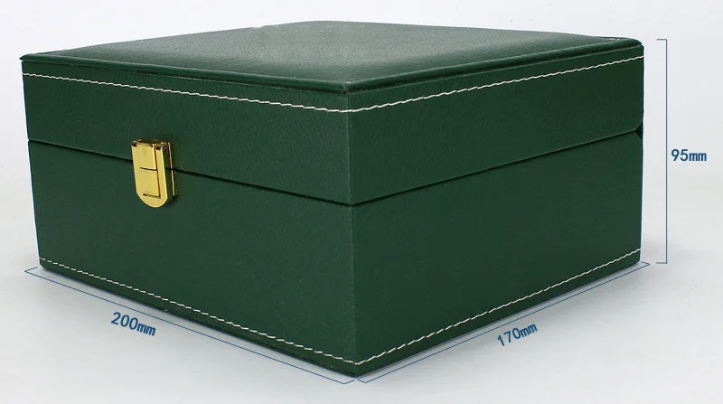 

Factory Supplier Luxury Brand Green with Original Wooden Watch Box Papers Card Wallet Boxes Cases Wristwatch AAA Watches