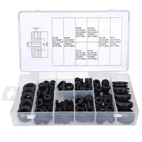 rubber grommet combination kit electrical conductor gasket ring kit for wires plugs and cables 180 pieces