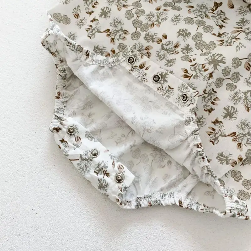 

2021 New Baby Girls Floral Dress Newborn Romper Infant Baby Girls Jumpsuit One Piece Toddler Cotton Outfit Spring Kids Clothes