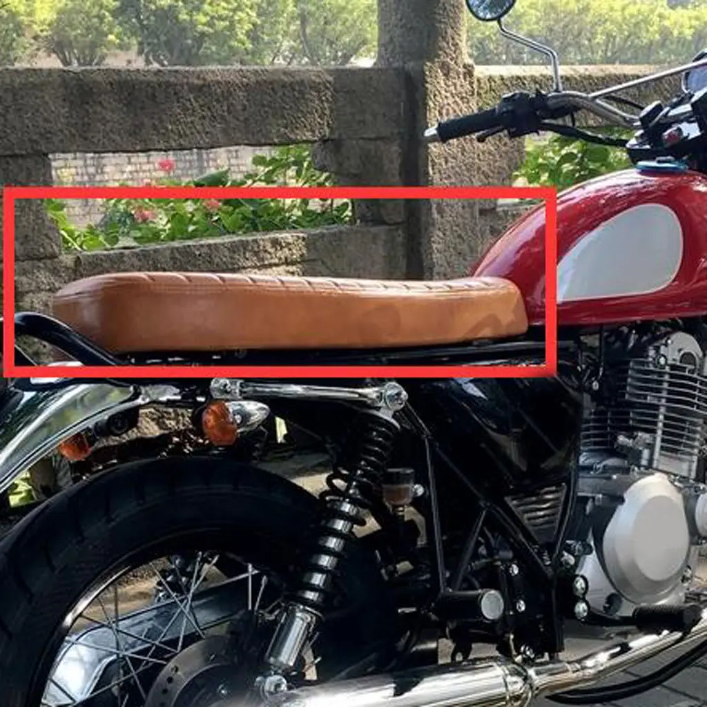Мотоциклетное сиденье Cafe Racer в стиле ретро универсальные оранжевые сиденья для