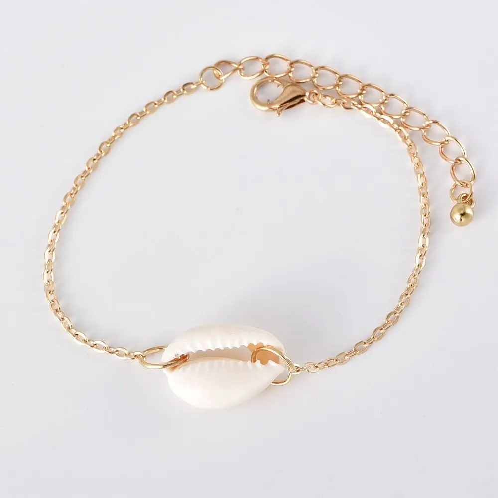 2019 Новая мода оболочки браслет для Женский из кристаллов Шарм полумесяц Винтаж