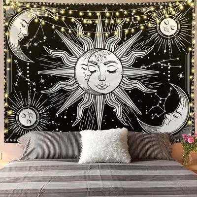 Индийский настенный гобелен Lil Look At The Sky Peep Hippie для гостиной спальни домашний