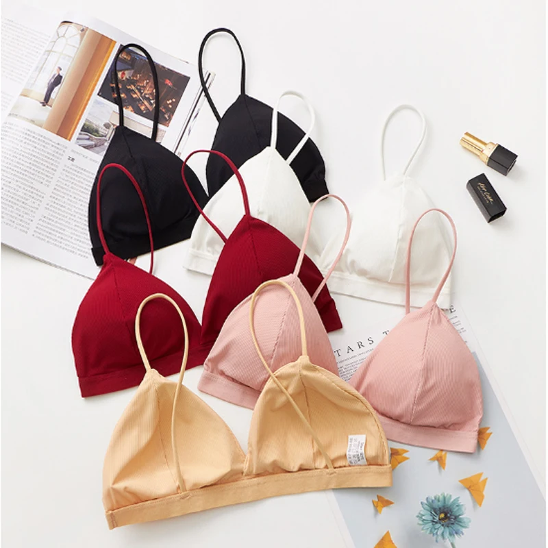 1 предмет Модный комплект с бюстгальтером бесшовный бюстгальтер глубоким v