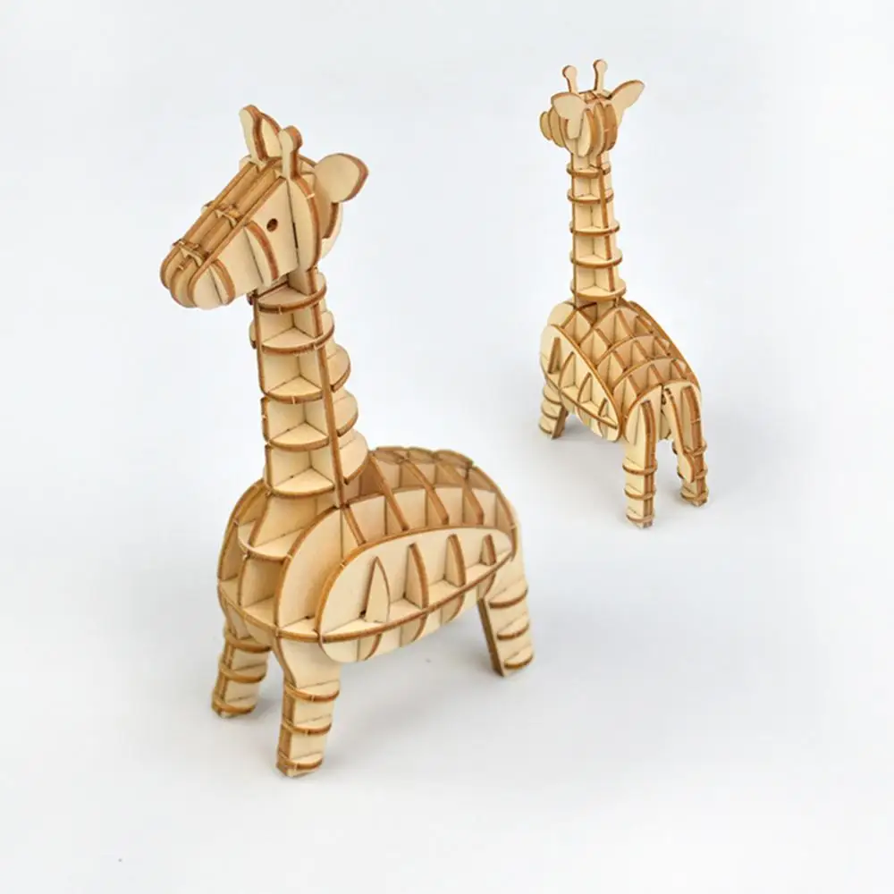 3D Пазлы Морская лошадь Акула модель животного деревянное художественное ремесло