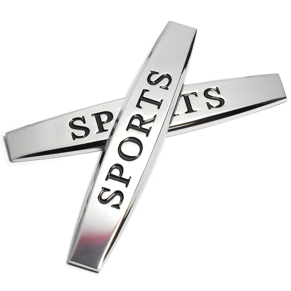 

1pcs Side Wing Metal sports Logo 3D Stickers Emblem Decal motorcycle car styling Auto Accessories