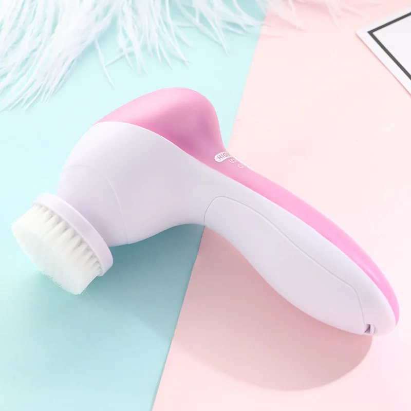 

5 In 1 Face Cleansing Brush Electric Face Massager Exfoliating Multifunction Vibration Deep Cleaning Waterproof Portable Beauty