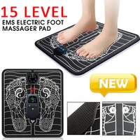 electric 9 level ems foot massager mat muscle stimulator pad improve blood circulation feet relax relieve ache pain