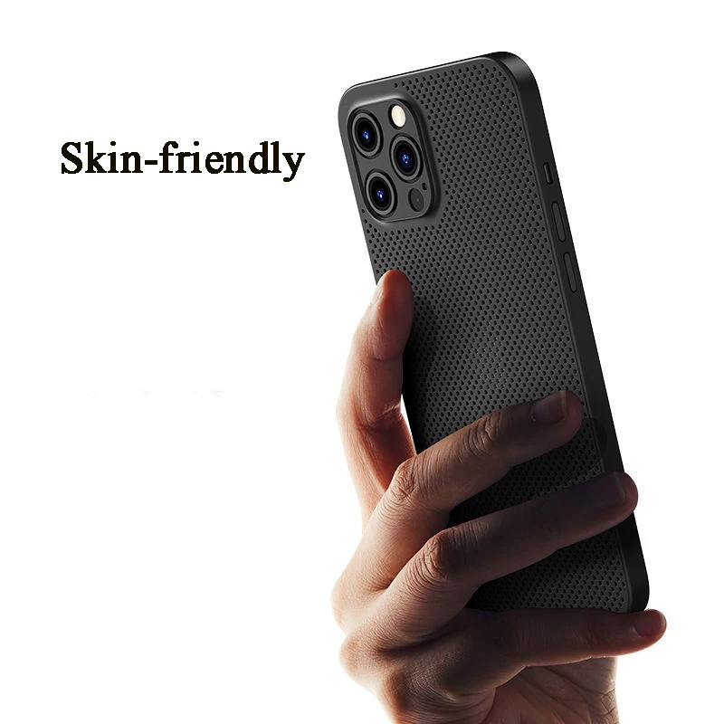 Тонкий легкий чехол для телефона с рассеиванием тепла полное покрытие объектива