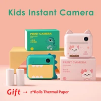 1080p hd kids instant print camera for children digital front rear camera kid toys with thermal photo paper gift for girl boy