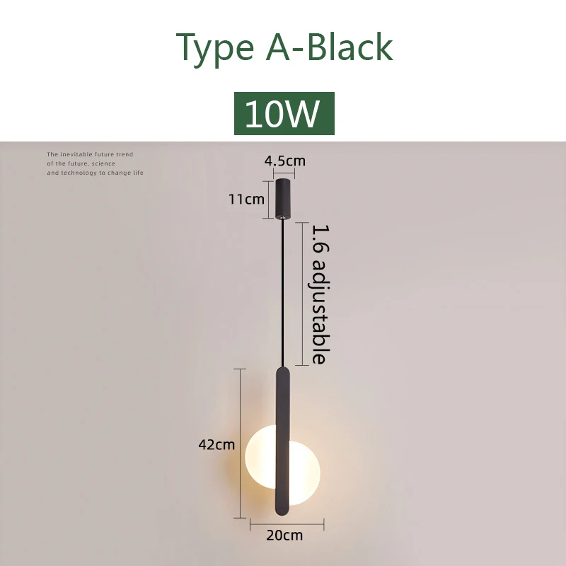 

Подвесная люстра VECLI, акриловый свет, 1 штука