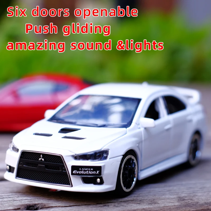 Игрушечный автомобиль 1:32 Mitsubishi Lancer Evolution X металлический сплав литье под