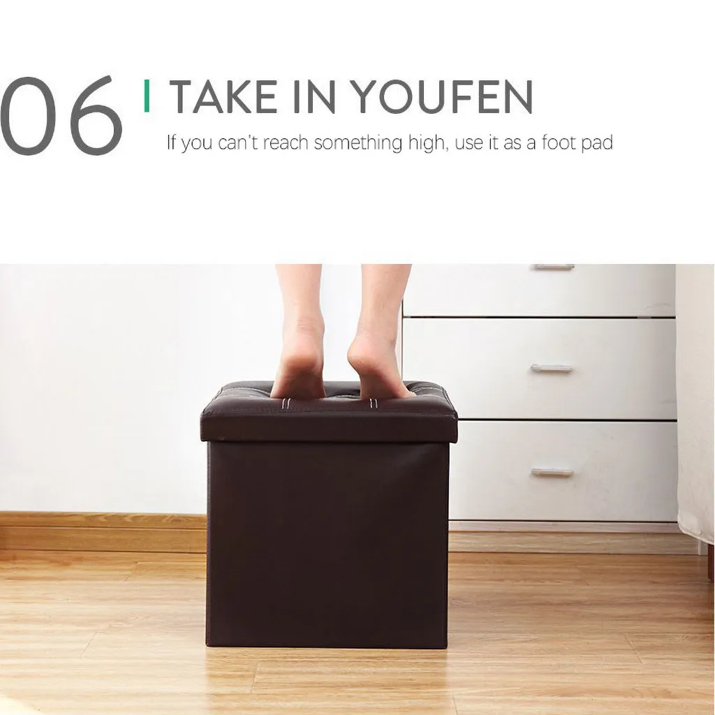Многофункциональная Складная оттоманка для хранения пуффе сиденье стул