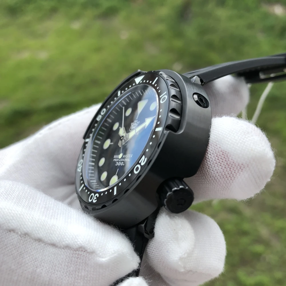 Часы для дайвинга STEELDIVE NH35 мужские водонепроницаемые с керамической рамкой 300