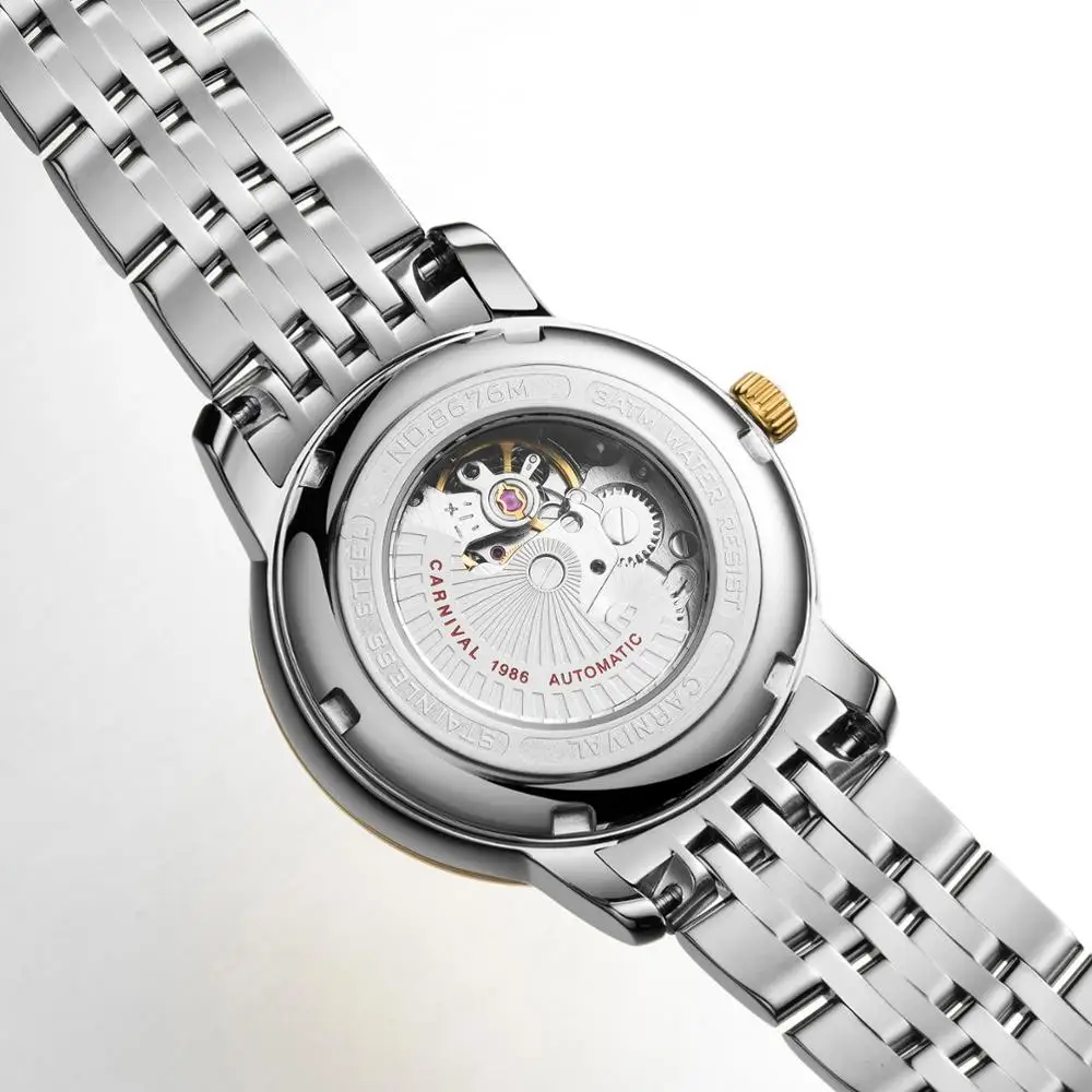 Роскошные золотые часы женские швейцарские карнавальные брендовые механические