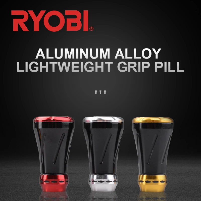 RYOBI GRIP PILL Fishing Reel Handle Knob Red/Silver/Gold High Strength Tools Accessories Tackles For DAIWA SHIMANO RYOBI Handle