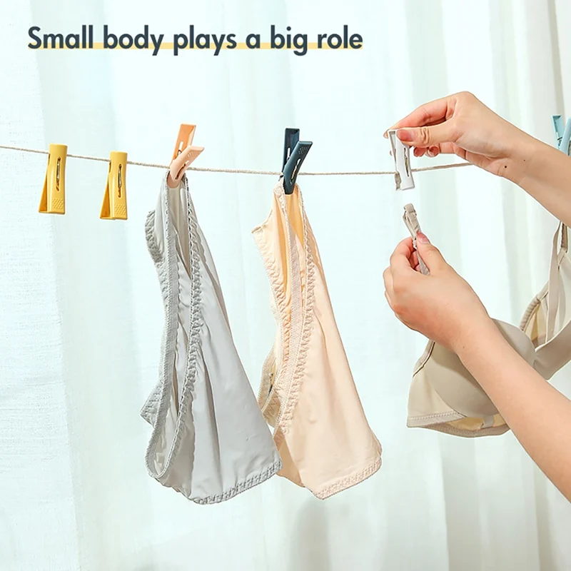 

Прищепка пластиковая многофункциональная для сушки нижнего белья, носков, 10/20 шт.